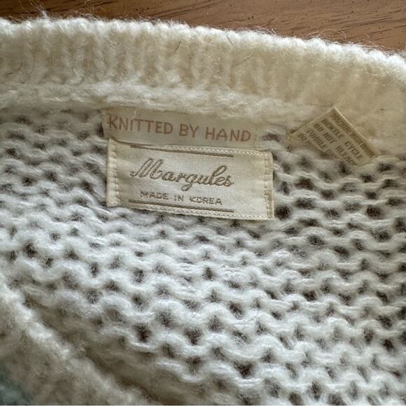 Vintage 80’s Hand Knit Margules Pastel Sweater - Picture 4 of 4